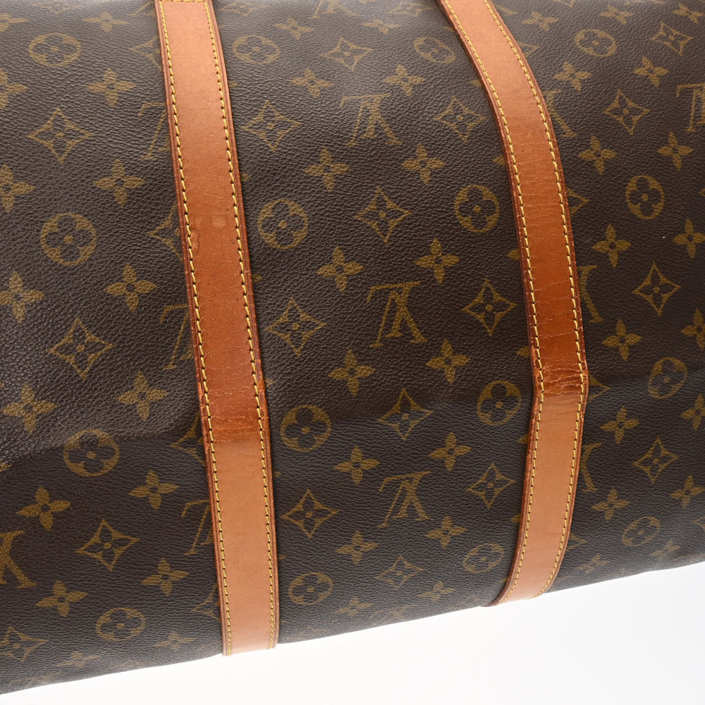 Louis Vuitton Bag Monogram Brown Canvas Keepall Boston - Picture 10 of 11